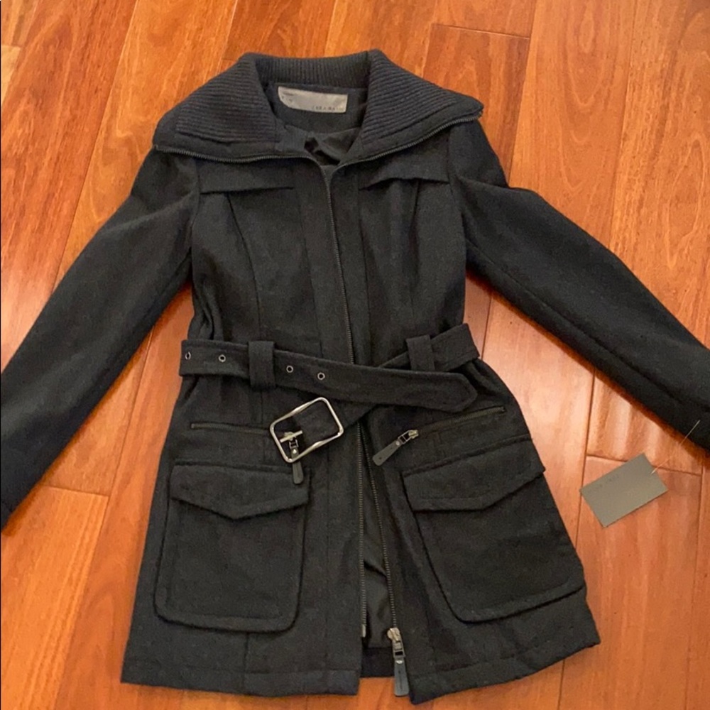 Zara belted jacket NWT